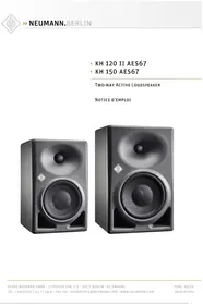 Notice NEUMANN KH 120 A Haut-parleur