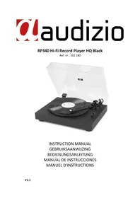 Notice Audizio RP340 Turntable
