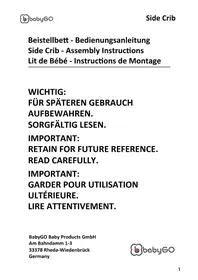 Notice BabyGO TOGETHER II Bett