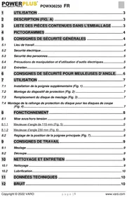 Notice PowerPlus POWX06250 Broyeur