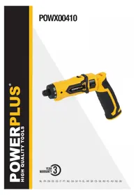 Notice PowerPlus POWX00410 Visseuse