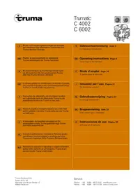 Notice TRUMA TRUMATIC C 4002 Ketel