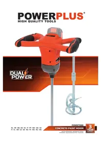 Notice PowerPlus POWDP7080 Mezcladora de cemento