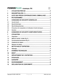 Notice PowerPlus POWP6040 Mélangeur de ciment