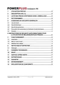 Notice PowerPlus POWE80070 Mélangeur de ciment