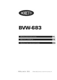 Notice BORETTI BVW683 Geschirrspüler