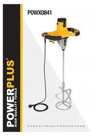 Notice PowerPlus POWX0841 Mezcladora de cemento