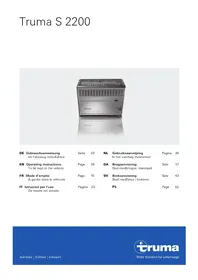 Notice TRUMA S 2200 Pan