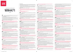 Notice ONE FOR ALL WM1411 Télécommande
