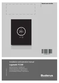 Notice BUDERUS LOGAMATIC TC100 Thermostaat