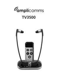 Notice Amplicomms TV3500 Casque