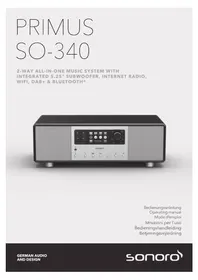 Notice SONORO PRIMUS SO340 Radio