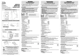Notice ABB AD1COR15M Commutateur