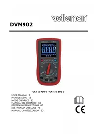 Notice VELLEMAN DVM902 Multimeter
