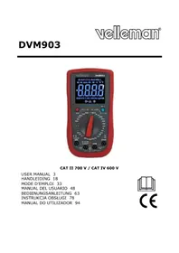 Notice VELLEMAN DVM903 Multimètre