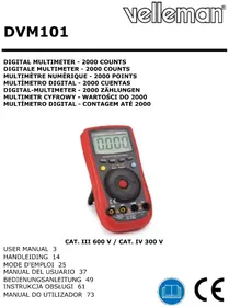 Notice VELLEMAN DVM101 Multimètre