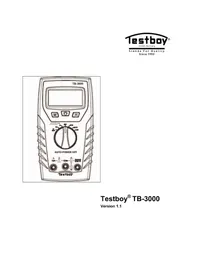 Notice Testboy TB3000 Multimeter
