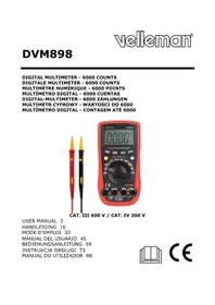 Notice VELLEMAN DVM898 Multimètre
