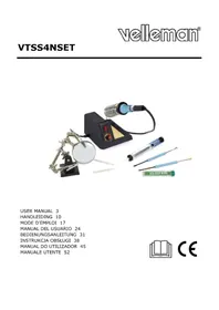 Notice VELLEMAN VTSS4NSET Machine de soudure