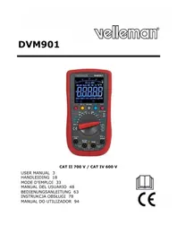 Notice VELLEMAN DVM901 Multimètre