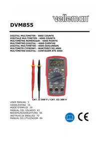 Notice VELLEMAN DVM855 Multimètre
