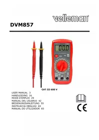 Notice VELLEMAN DVM857 Multimètre