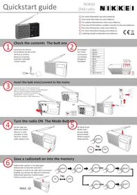 Notice NIKKEI NDB30 Radio