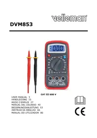 Notice VELLEMAN DVM853 Multimètre