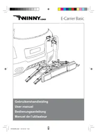 Notice Twinny Load ECARRIER BASIC Porte-vélo
