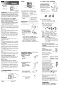 Notice OMRON RS2 HEM6121D Tensiomètre