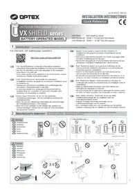 Notice OPTEX VXIRDAM Détecteur