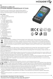 Notice Högert HT1E606 мультиметр