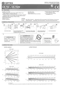 Notice OPTEX CX702 MKII Détecteur