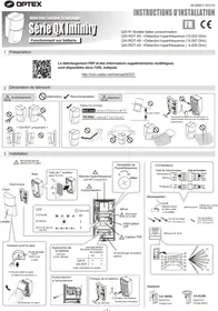 Notice OPTEX QXIRDTX8 Détecteur