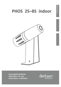 Notice Derksen PHOS 85 INDOOR Projecteur