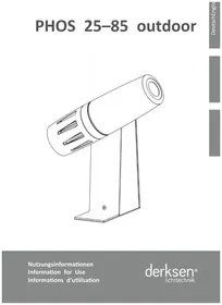 Notice Derksen PHOS 25 OUTDOOR Projecteur