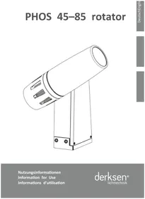 Notice Derksen PHOS 45 ROTATOR INDOOR Projecteur