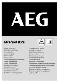 Notice AEG AP 2200 ELCP Беспроводной пылесос