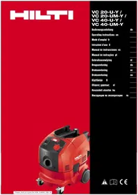 Notice HILTI VC 20UY Stofzuiger