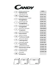 Notice CANDY CCHE 500 Fagyasztó