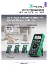 Notice Kyoritsu KEW 1052 Multimètre