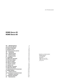 Notice REMS SECCO 80 Dehumidifier