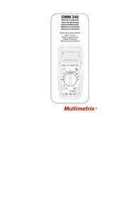 Notice MULTIMETRIX DMM240 Multimètre