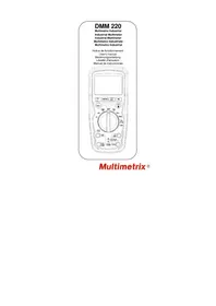 Notice MULTIMETRIX DMM220 Multimètre