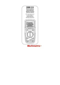 Notice MULTIMETRIX DMM210 Multimètre