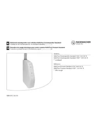 Notice RADEMACHER ROLLOTRON SCHWENKWICKLER STANDARD 1510 Elektrische bediening voor rolluik