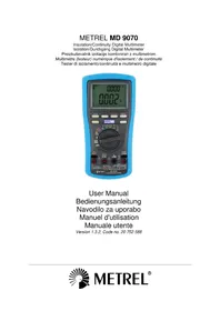 Notice Metrel MD 9070 Multimètre