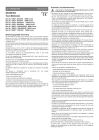 Notice GW Instek GDM8342 Multimètre