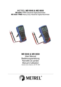 Notice Metrel MD 9050 Multimètre