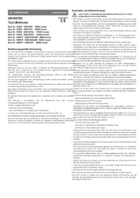 Notice GW Instek GDM8341 Multimètre